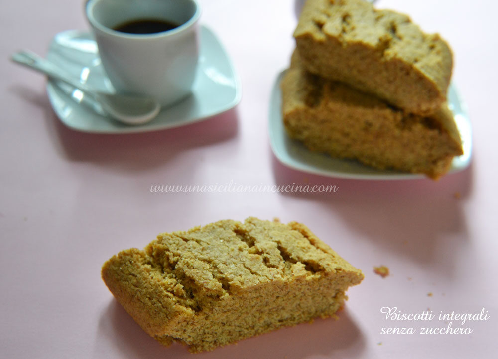 Biscotti integrali senza zucchero rustici
