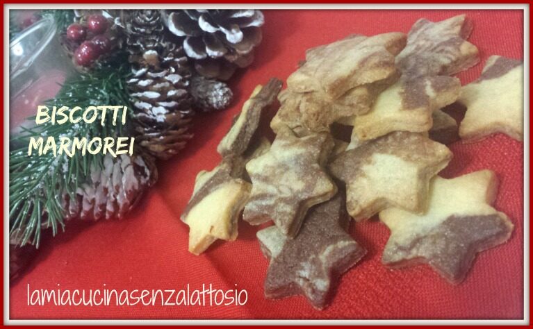 Biscotti marmorei senza lattosio
