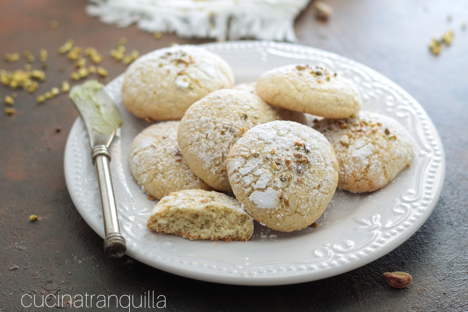 Biscotti morbidi al pistacchio