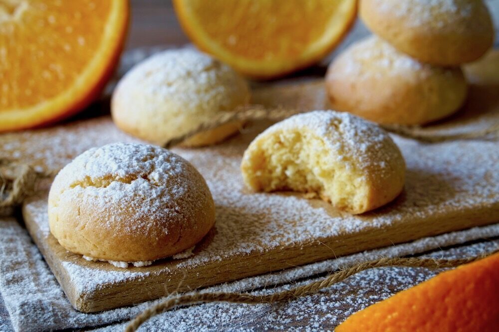 Biscotti morbidi all’arancia
