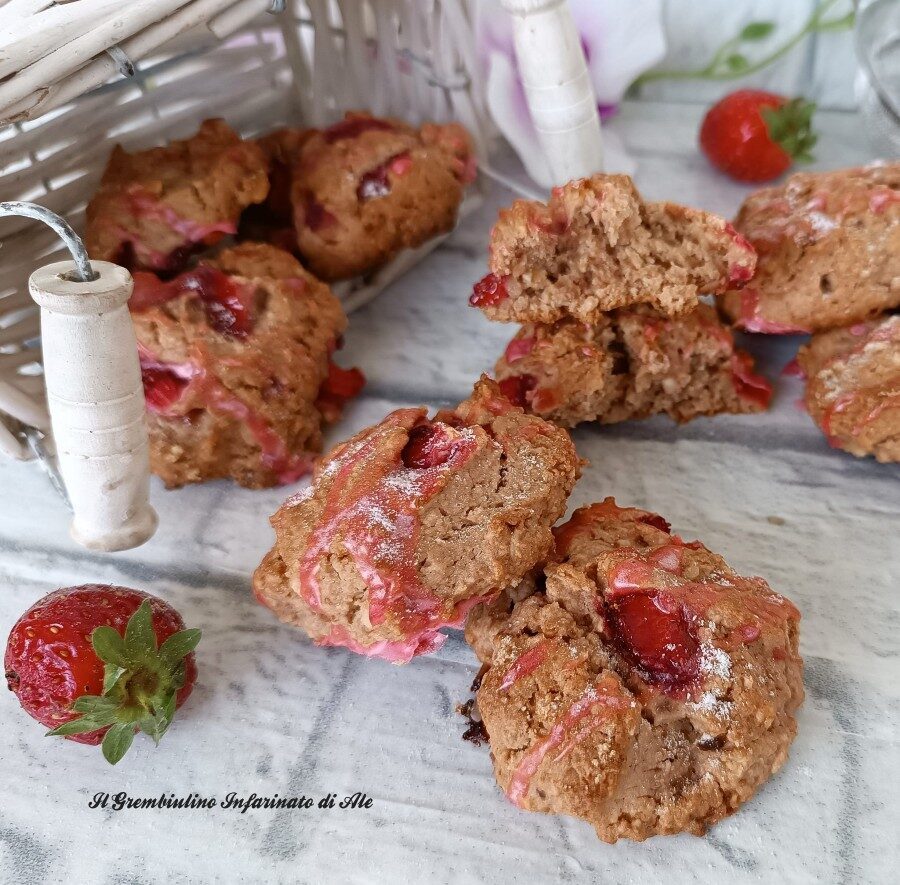 Biscotti morbidi alle fragole