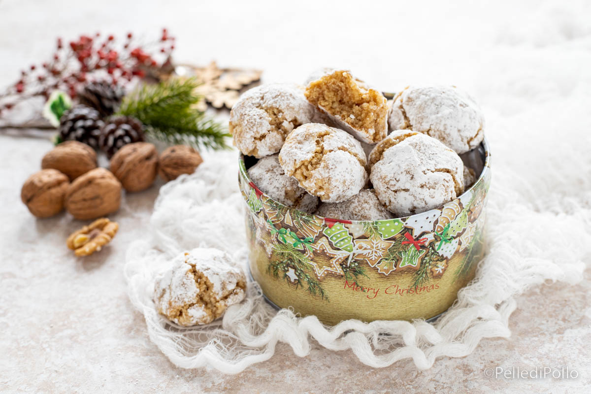 Biscotti morbidi alle noci