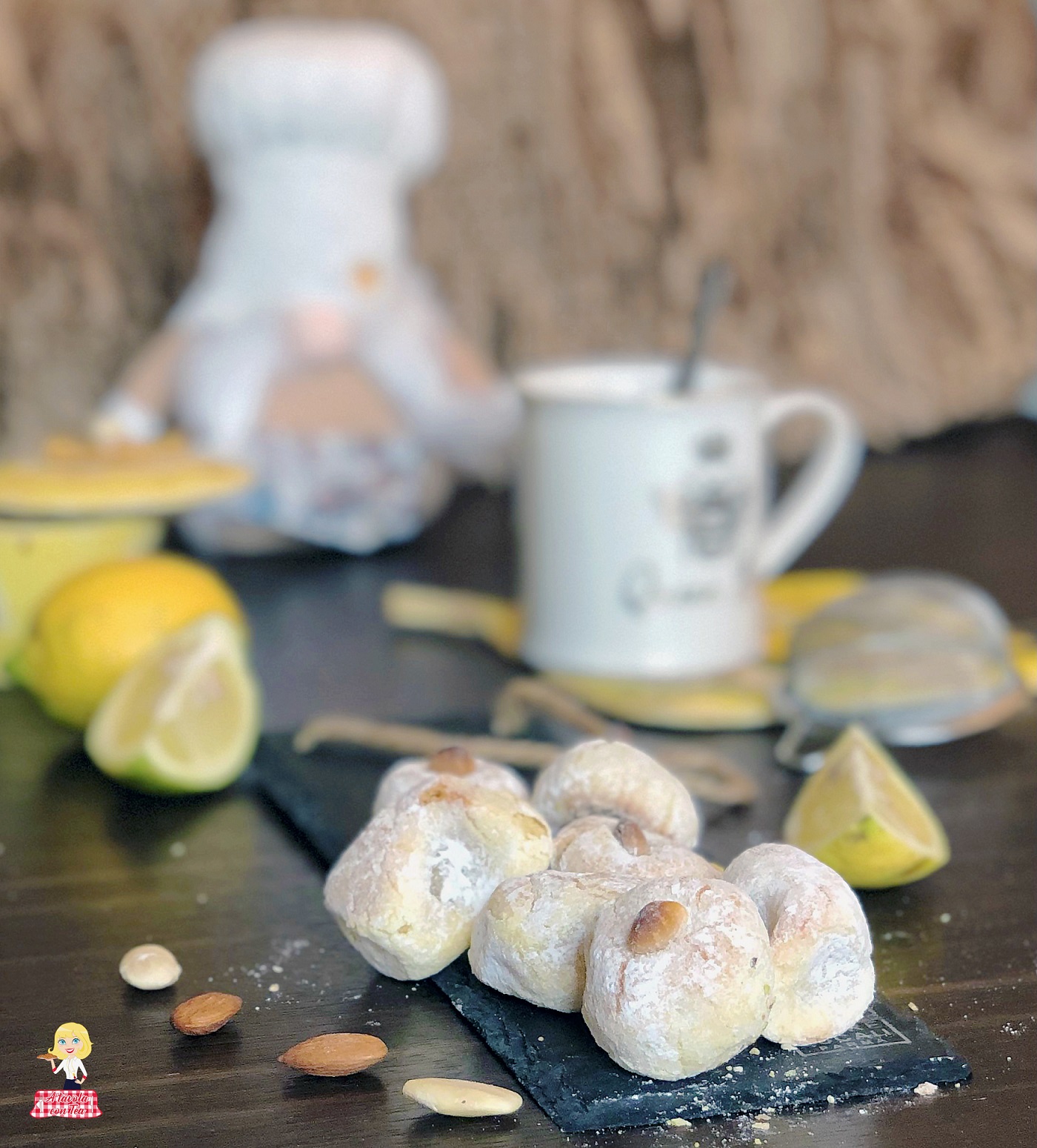 Biscotti morbidi mandorle e limone velocissimi