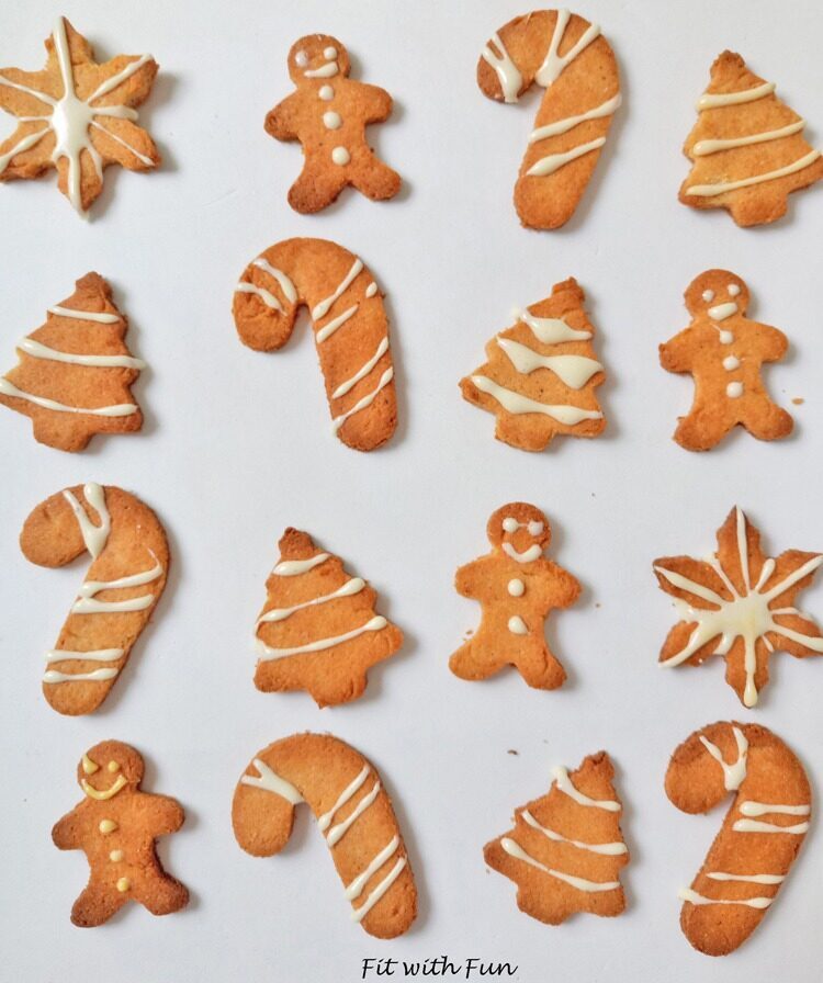 Biscotti pan di zenzero con ghiaccia reale senza zucchero