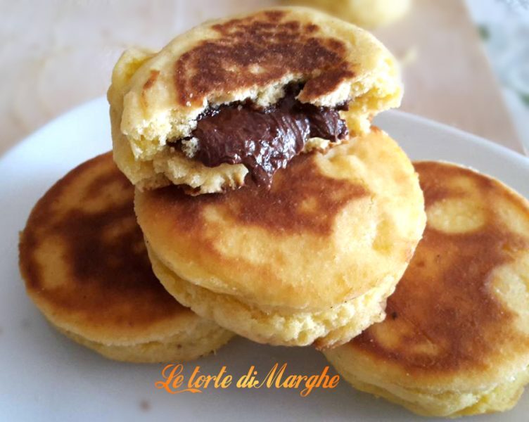 Biscotti ripieni di nutella – cotti in padella –