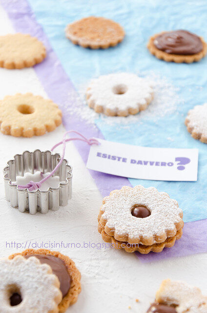Biscotti ripieni di philadelphia con milka