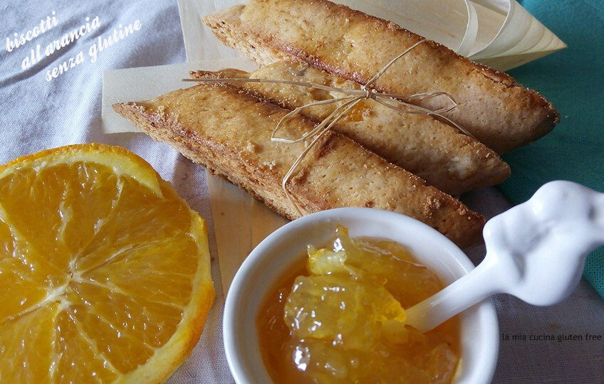 Biscotti senza glutine all’arancia