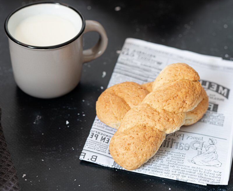Biscotti siciliani a treccia da inzuppare