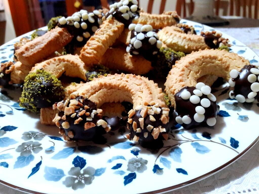 Biscotti squisiti al cioccolato, pistacchio e nocciola!