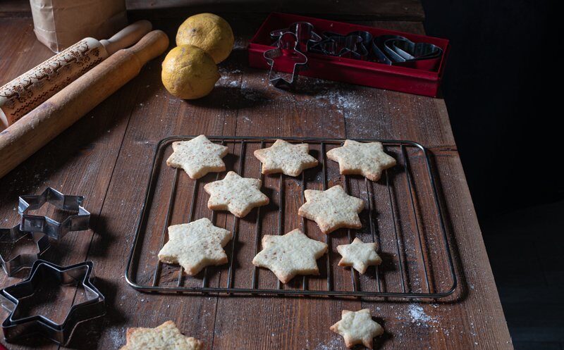 Biscotti stelle agli agrumi