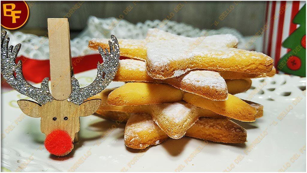 Biscotti stelle di natale al limone