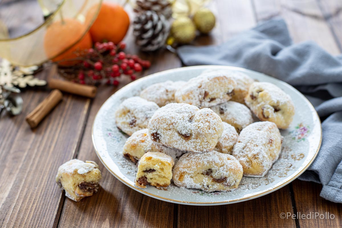 Biscotti stollen di natale