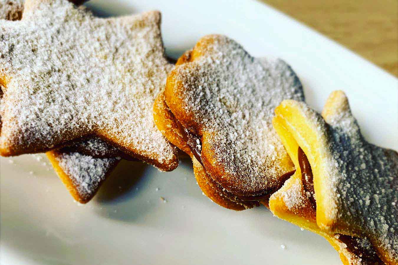 Biscottini di pasta frolla alla nutella