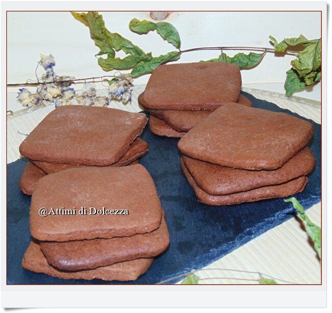 Biscotto al cacao per gelato