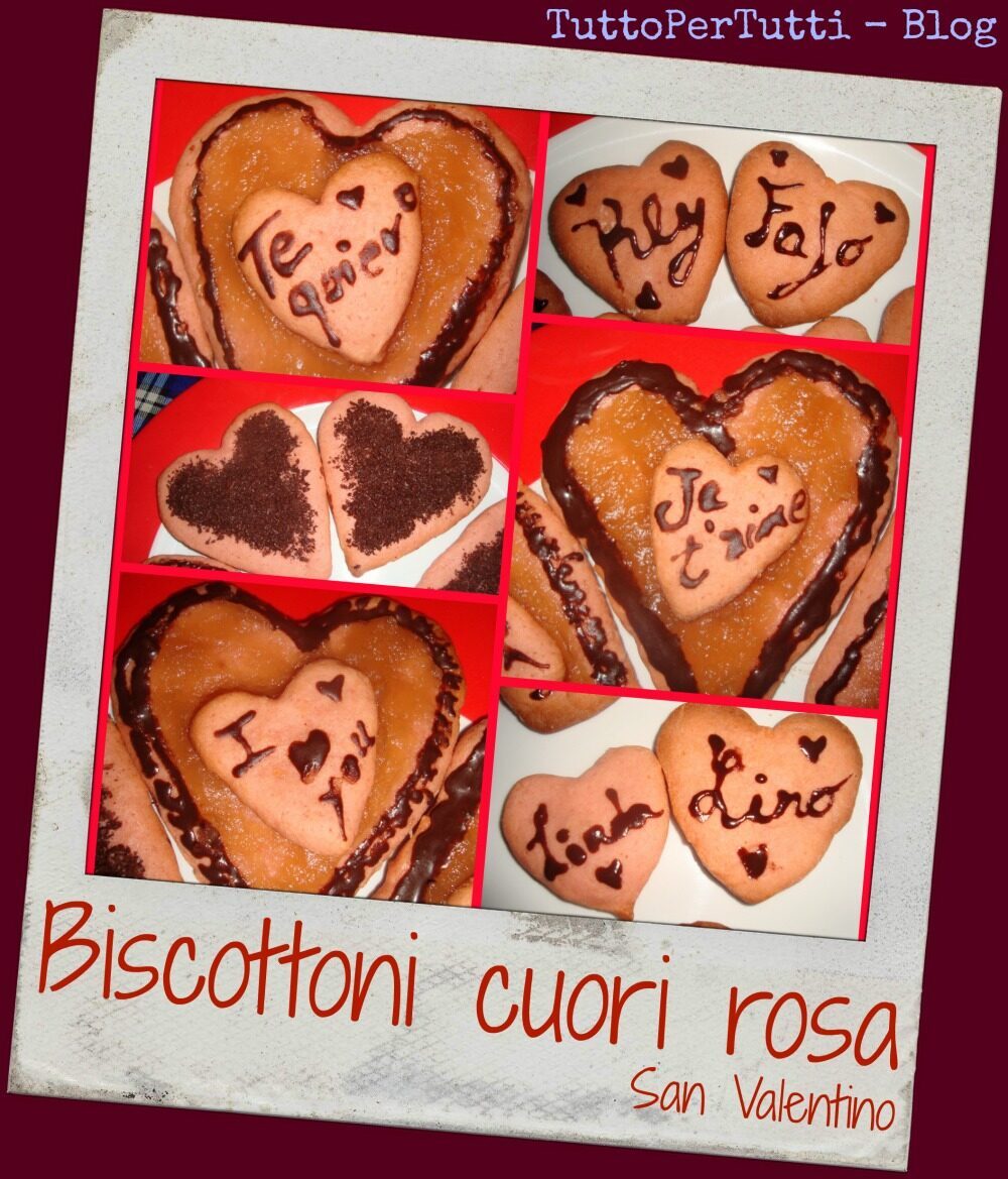 Biscottoni cuore rosa – s.valentino