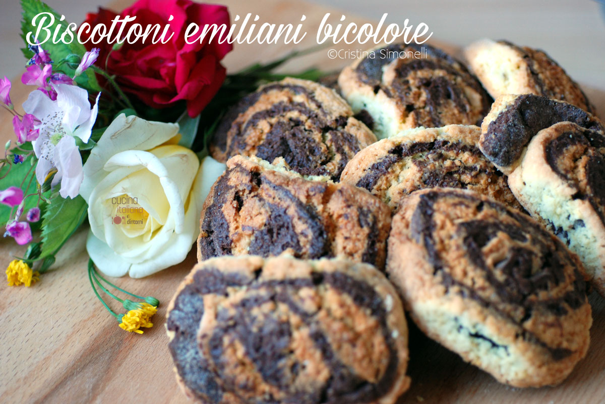 Biscottoni emiliani bicolore, la ricetta di anna moroni