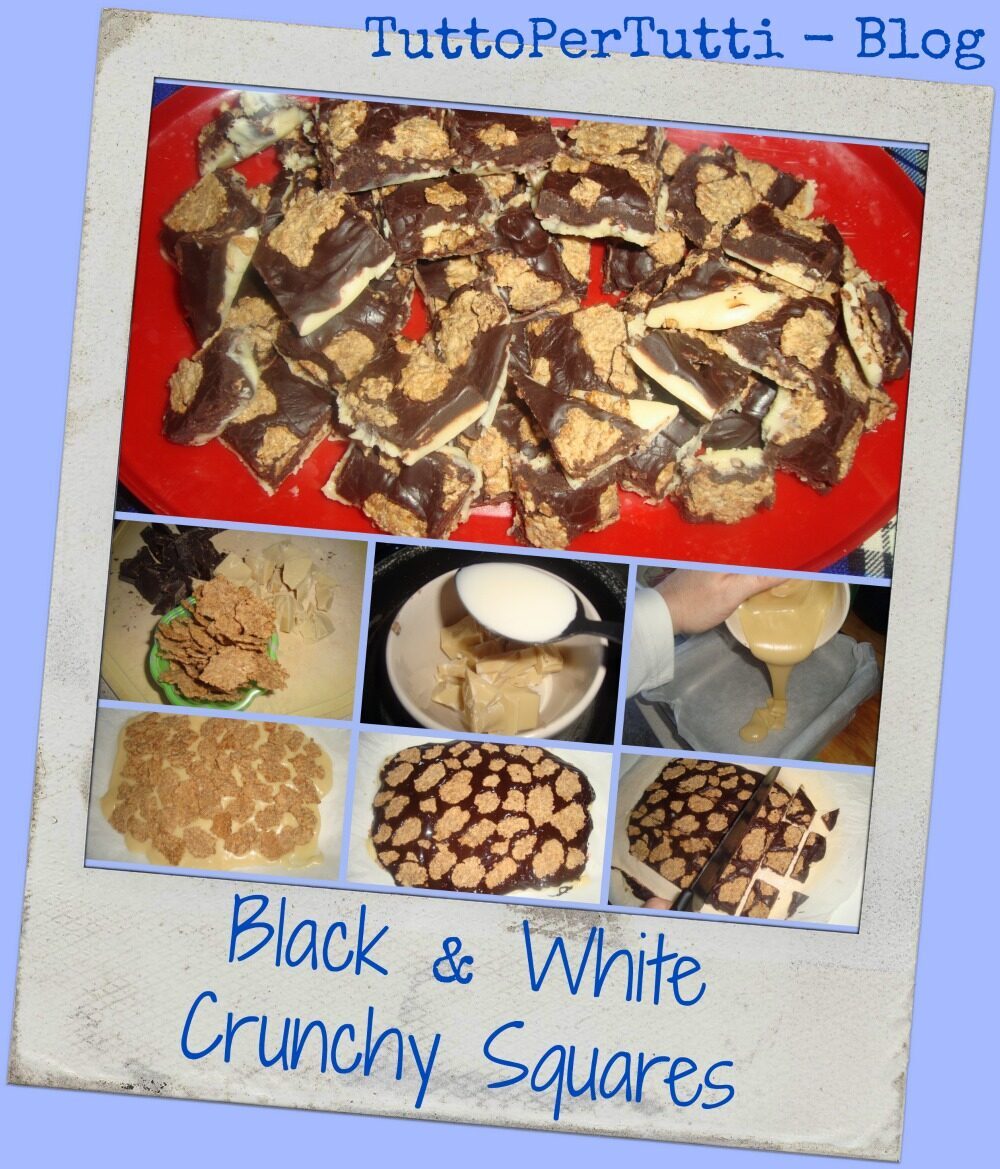 Black & white crunchy squares