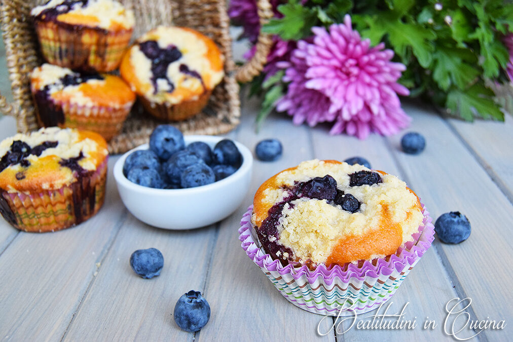 Blueberry streusel muffin