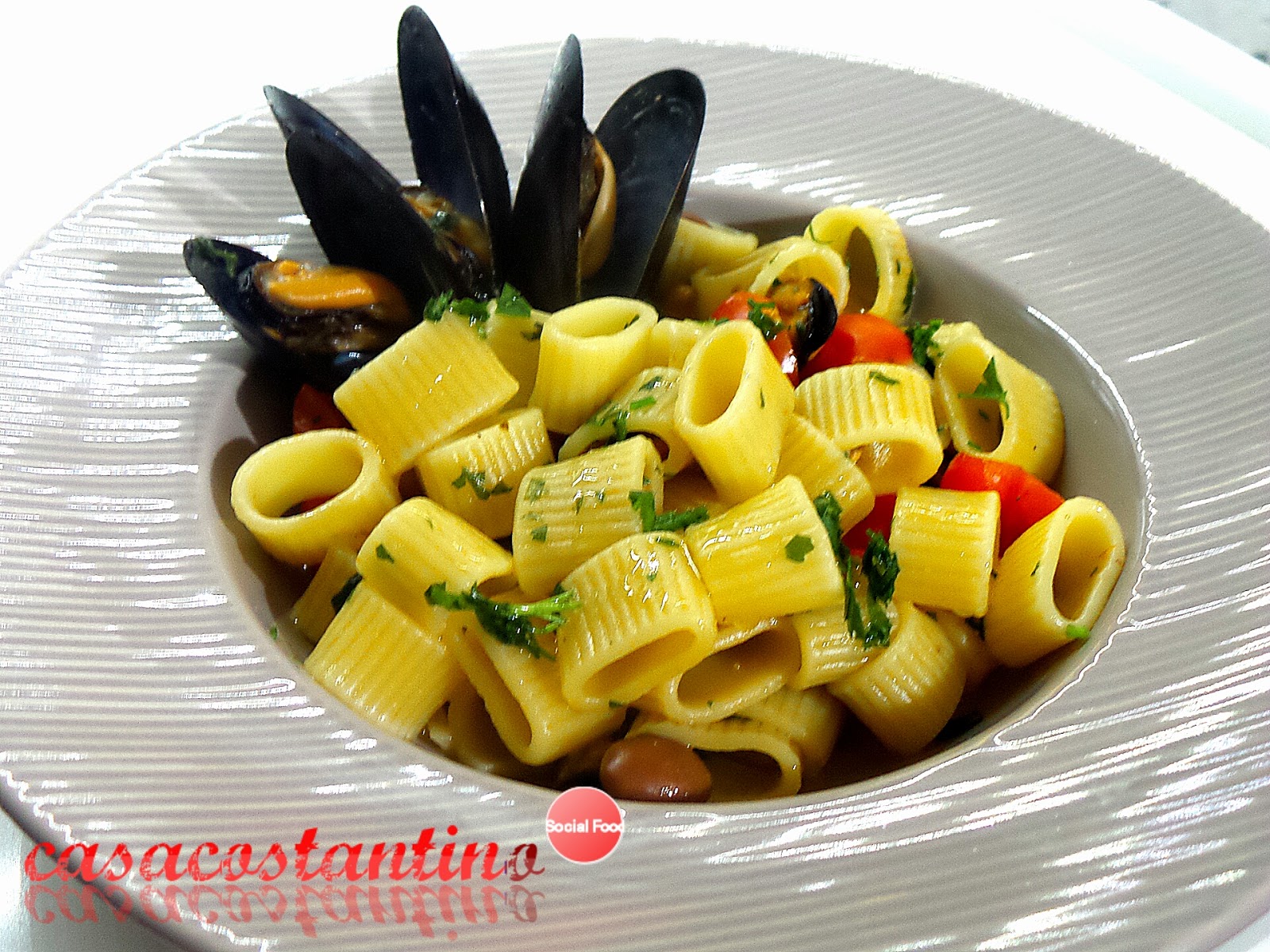 Boccole cozze e fagioli