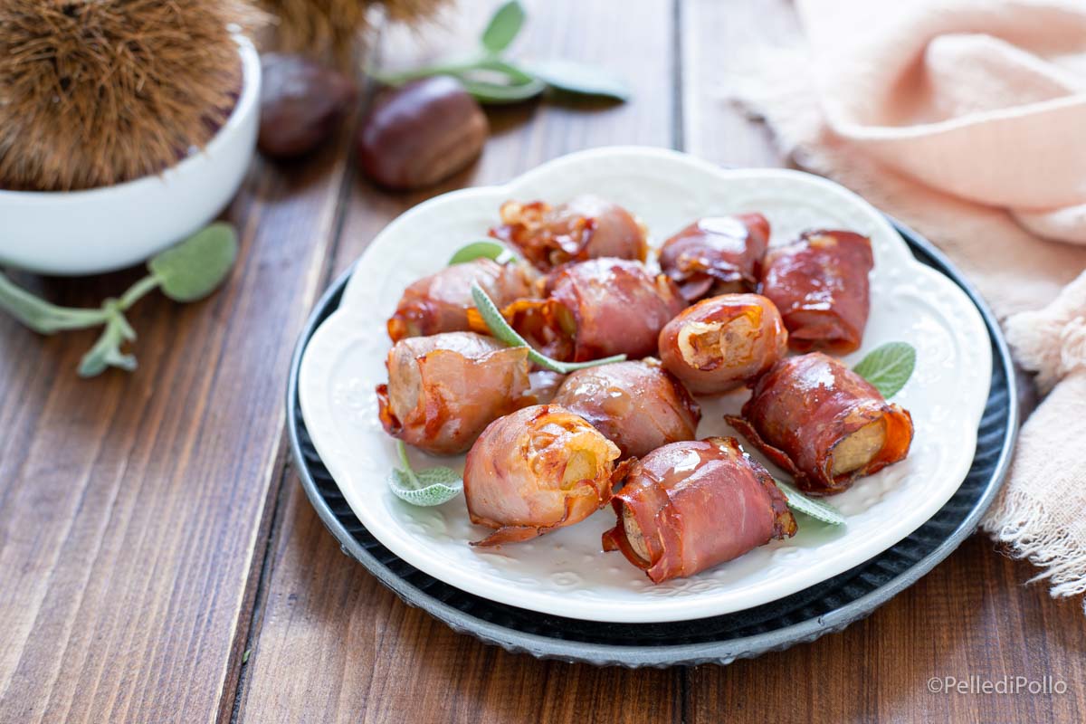 Bocconcini di castagne e speck