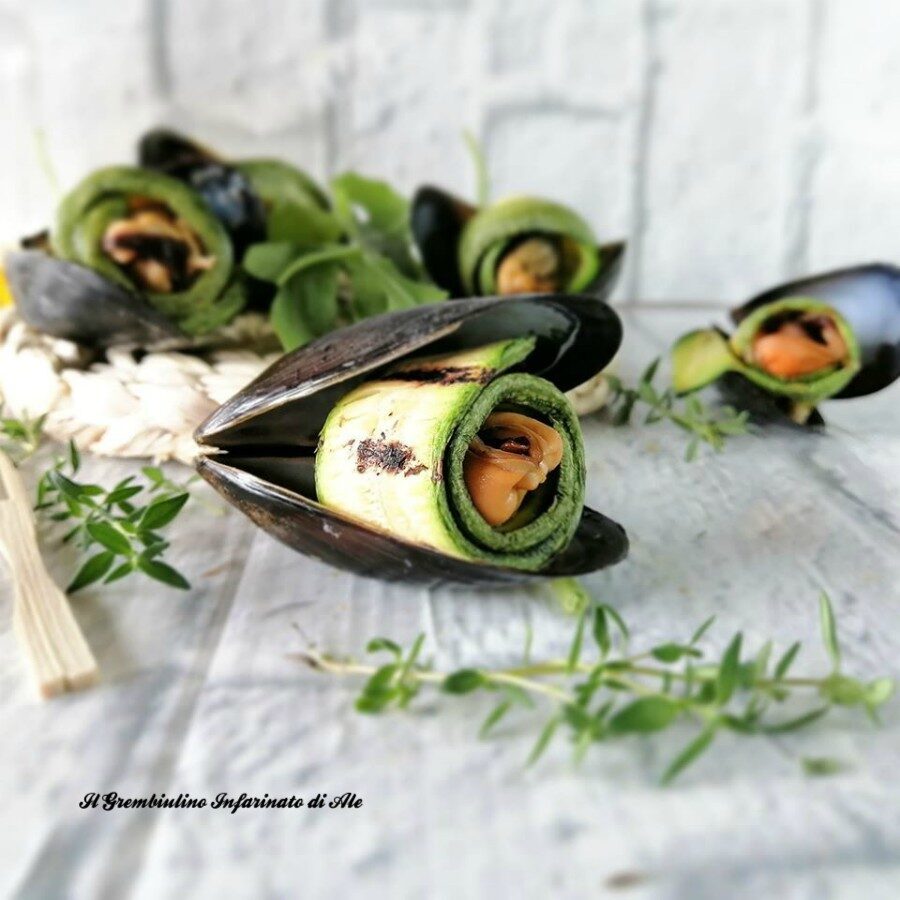 Bocconcini di cozze e zucchine