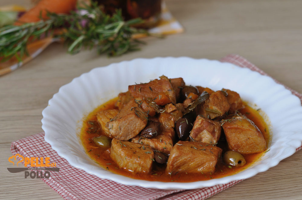 Bocconcini di maiale alla cacciatora
