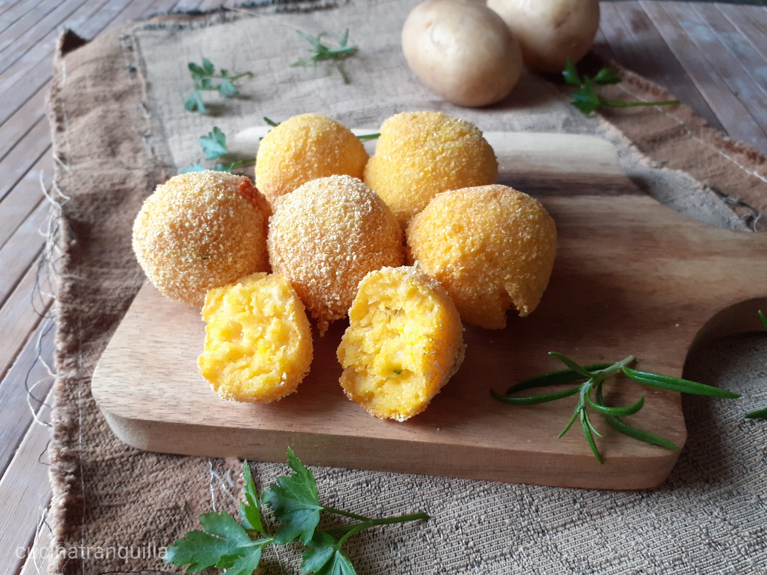 Bocconcini di patate e emmentaler