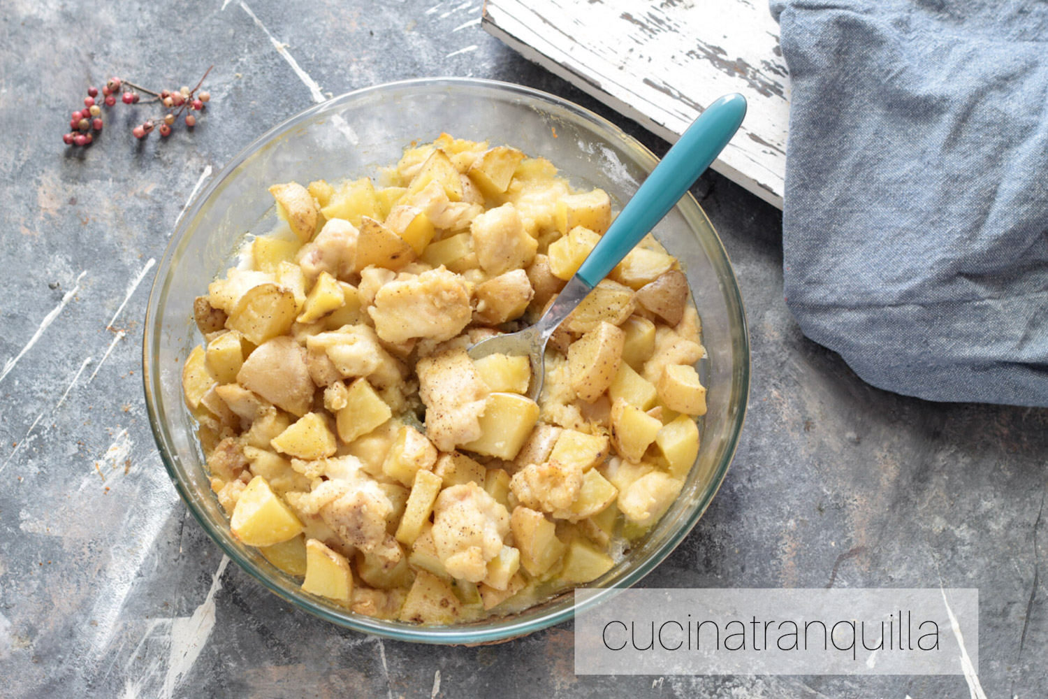 Bocconcini di persico e patate