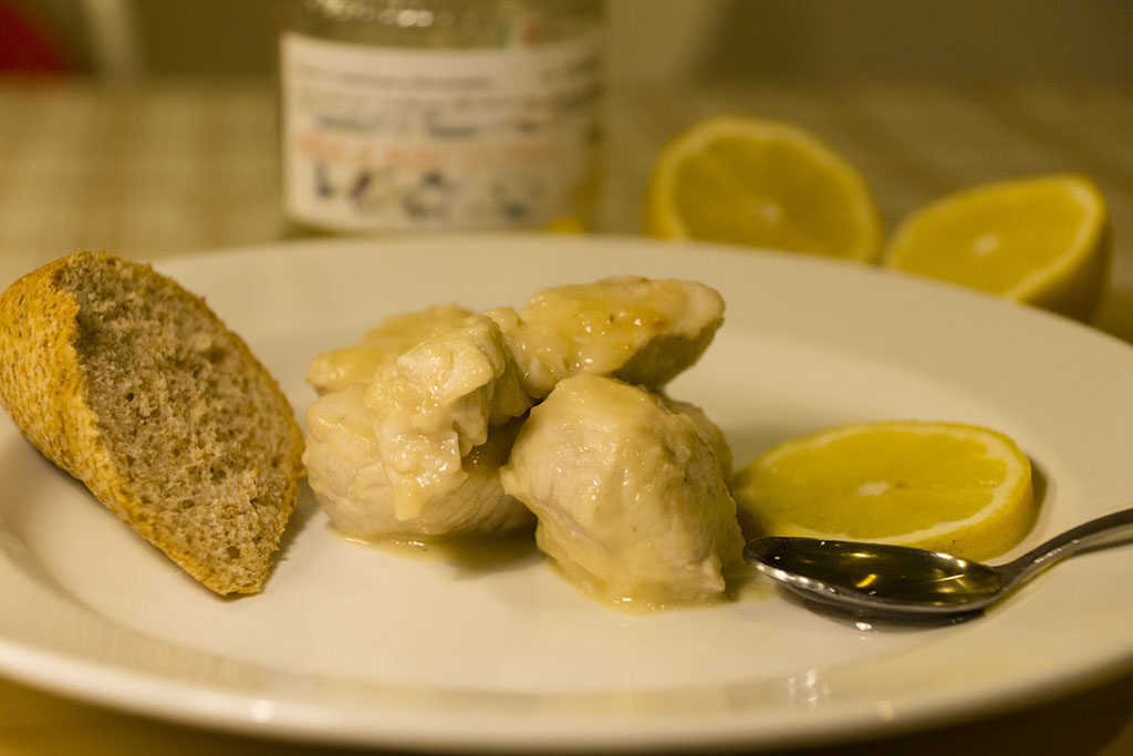 Bocconcini di pollo al miele e limone
