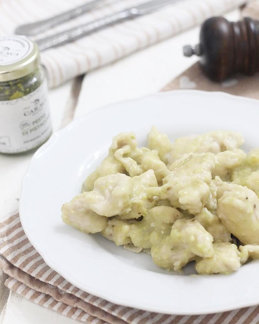 Bocconcini di pollo al pistacchio