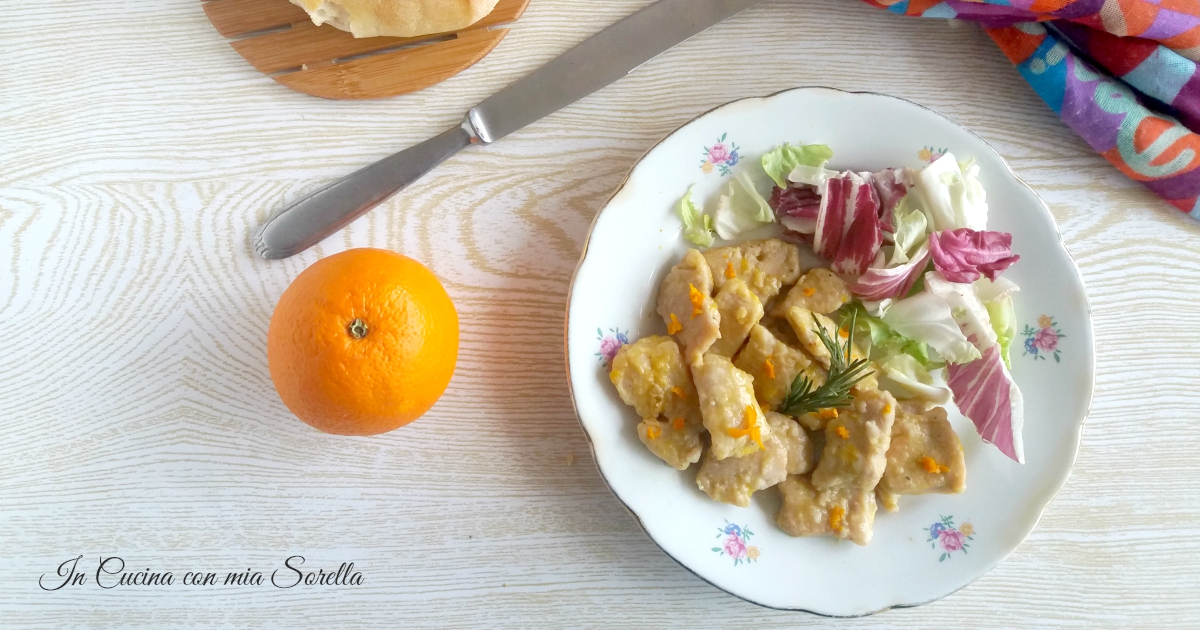 Bocconcini di pollo alla arancia