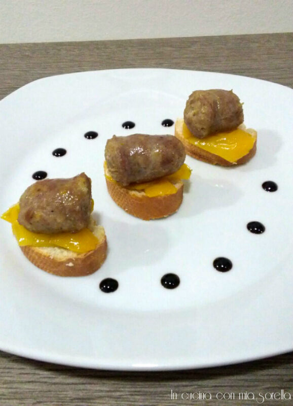 Bocconcini di salsiccia e peperoni