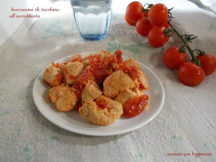 Bocconcini di tacchino all’arrabbiata