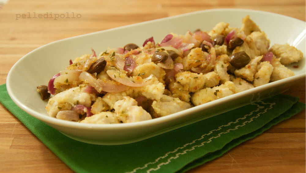 Bocconcini di tacchino con cipolle e rosmarino