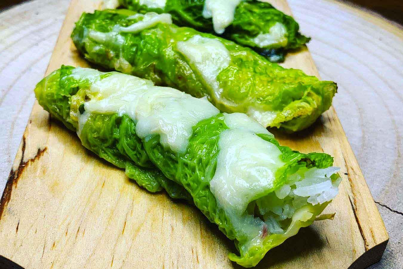 Bocconcini di verza ripieni in forno
