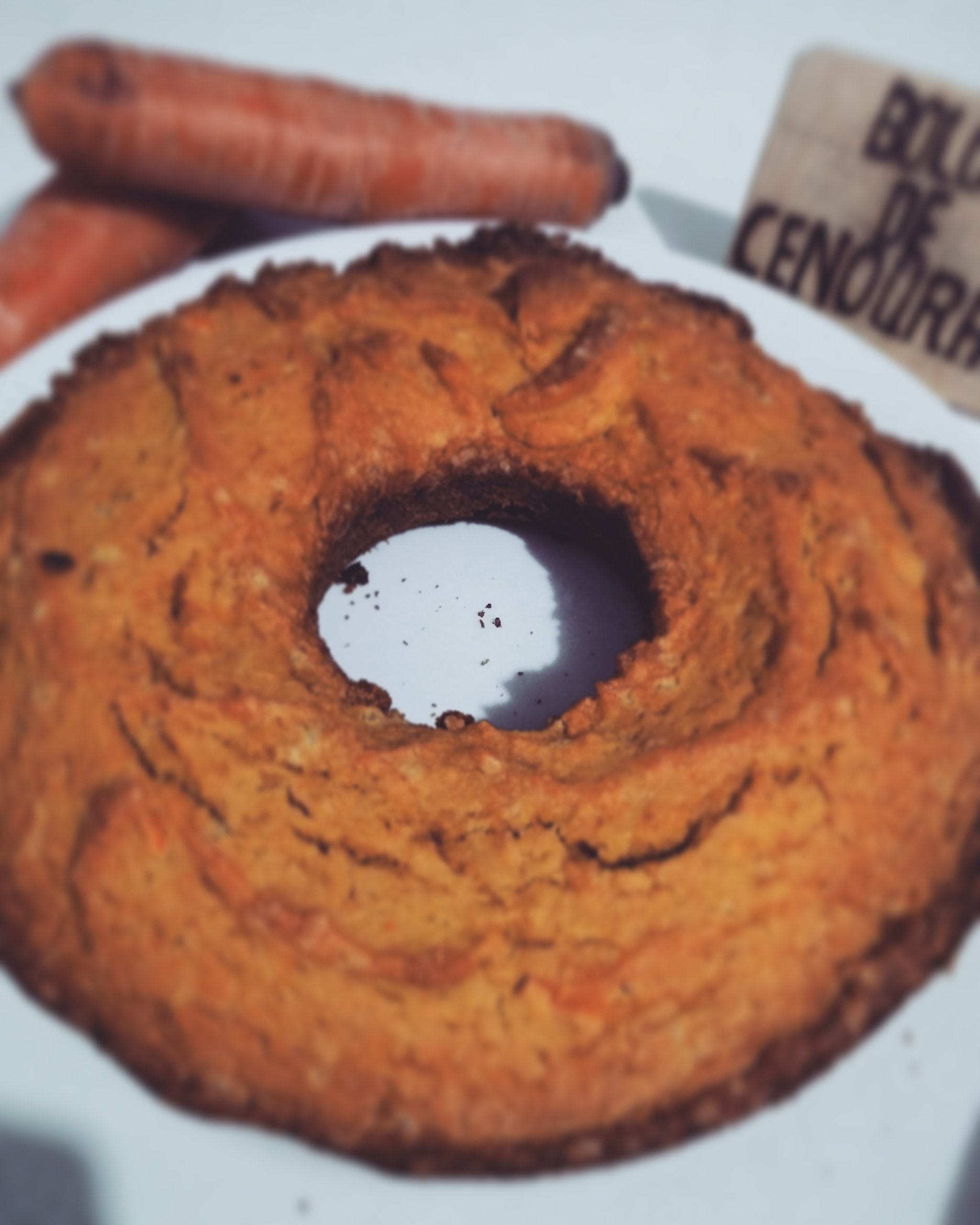 Bolo de cenoura com farinha de arroz – ciambella alla carota, con farina di riso