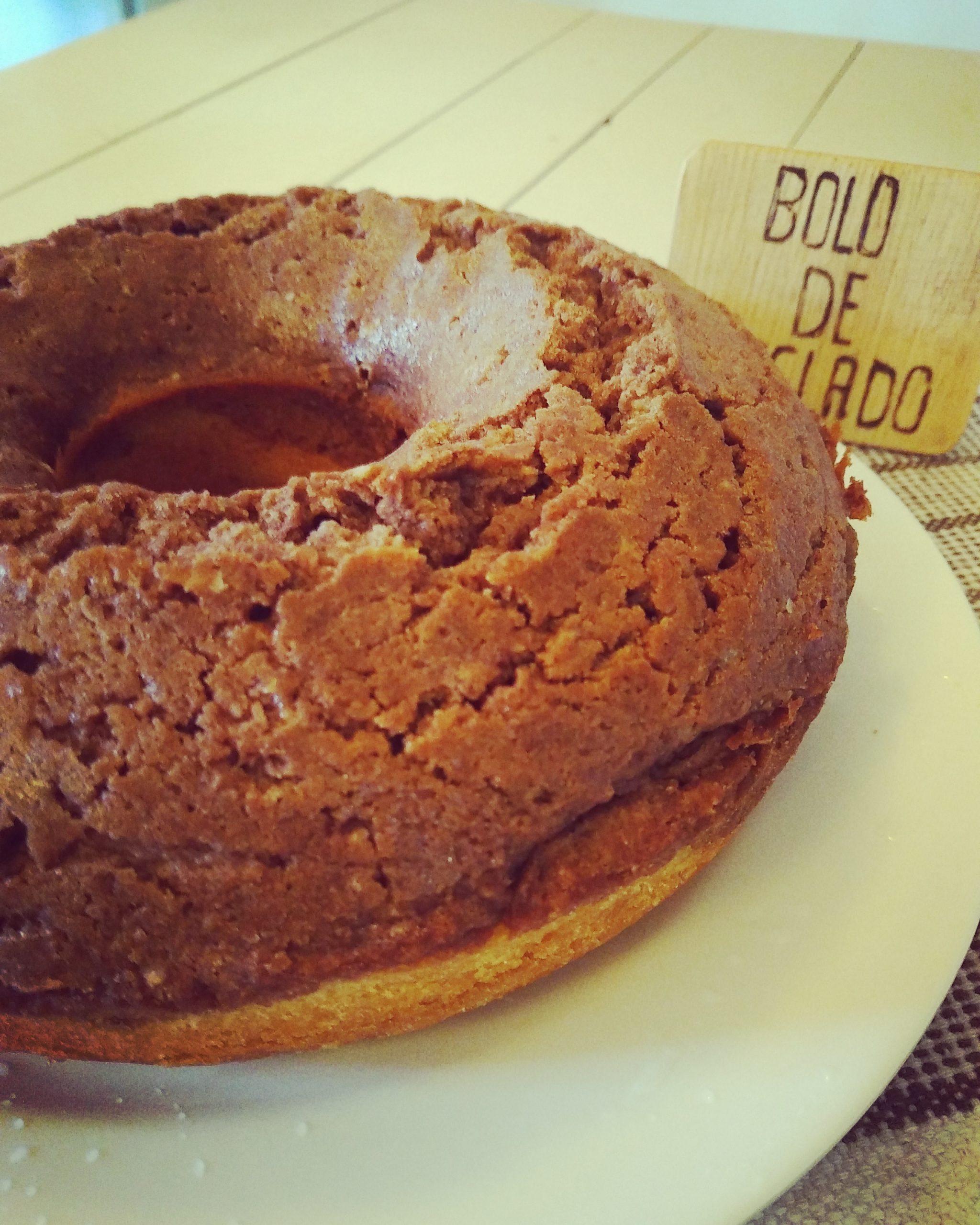 Bolo de mesclado/ ciambella marmorizzata