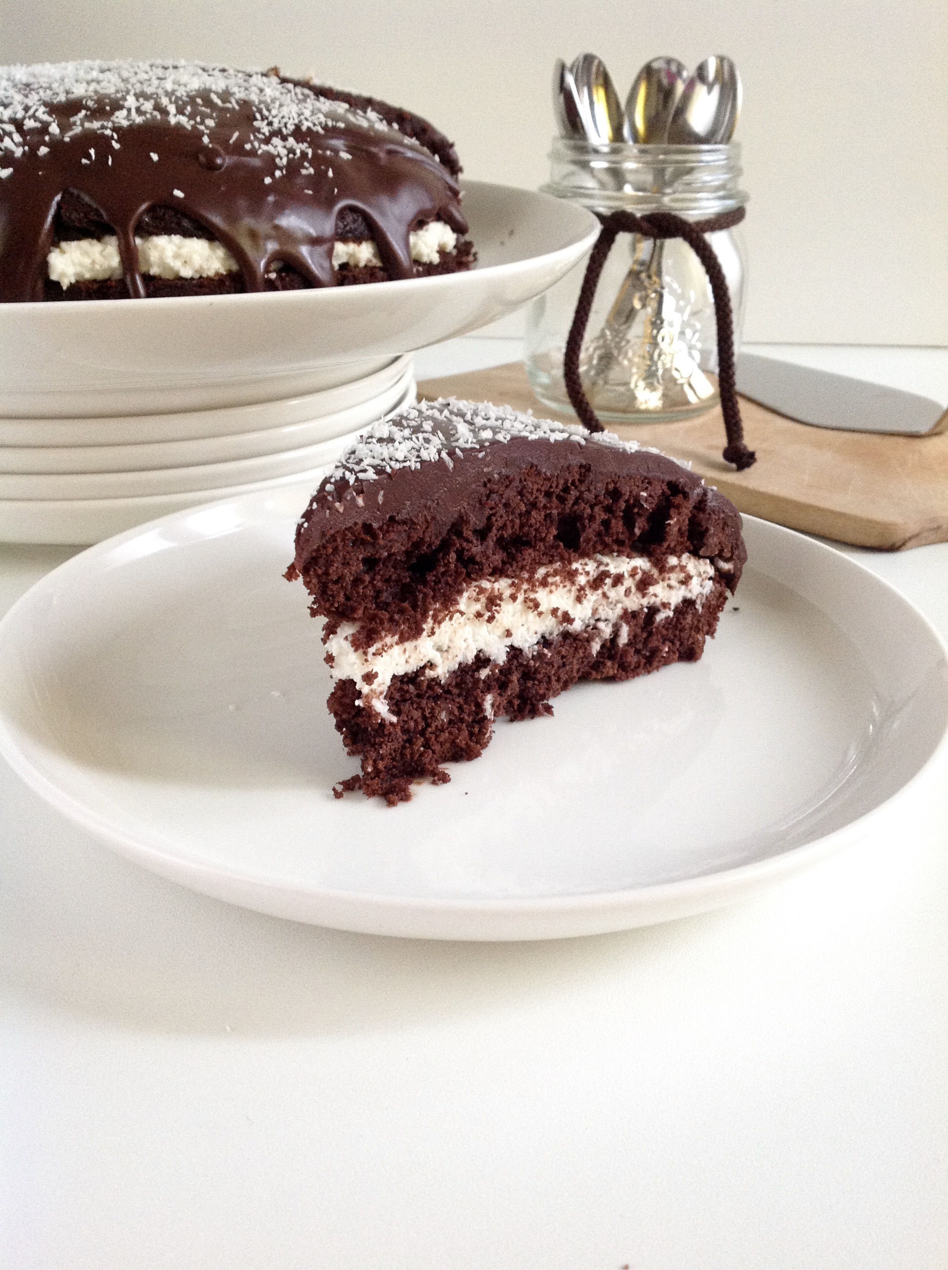 Bolo prestigio (torta al cocco e cioccolato)