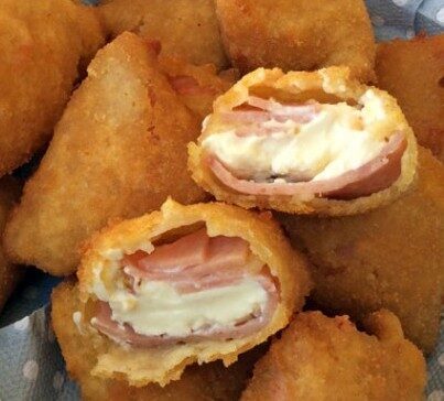 Bombette di prosciutto e formaggio filante