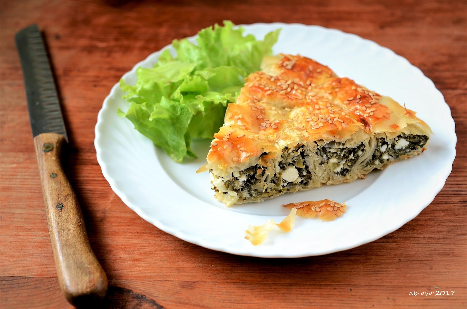 Börek con feta ed erbette