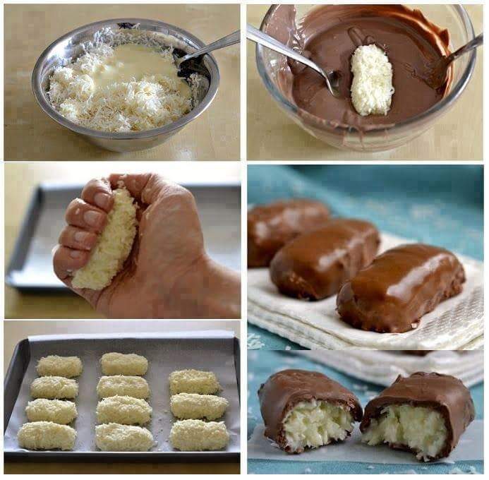 Bounty al cocco e cioccolato