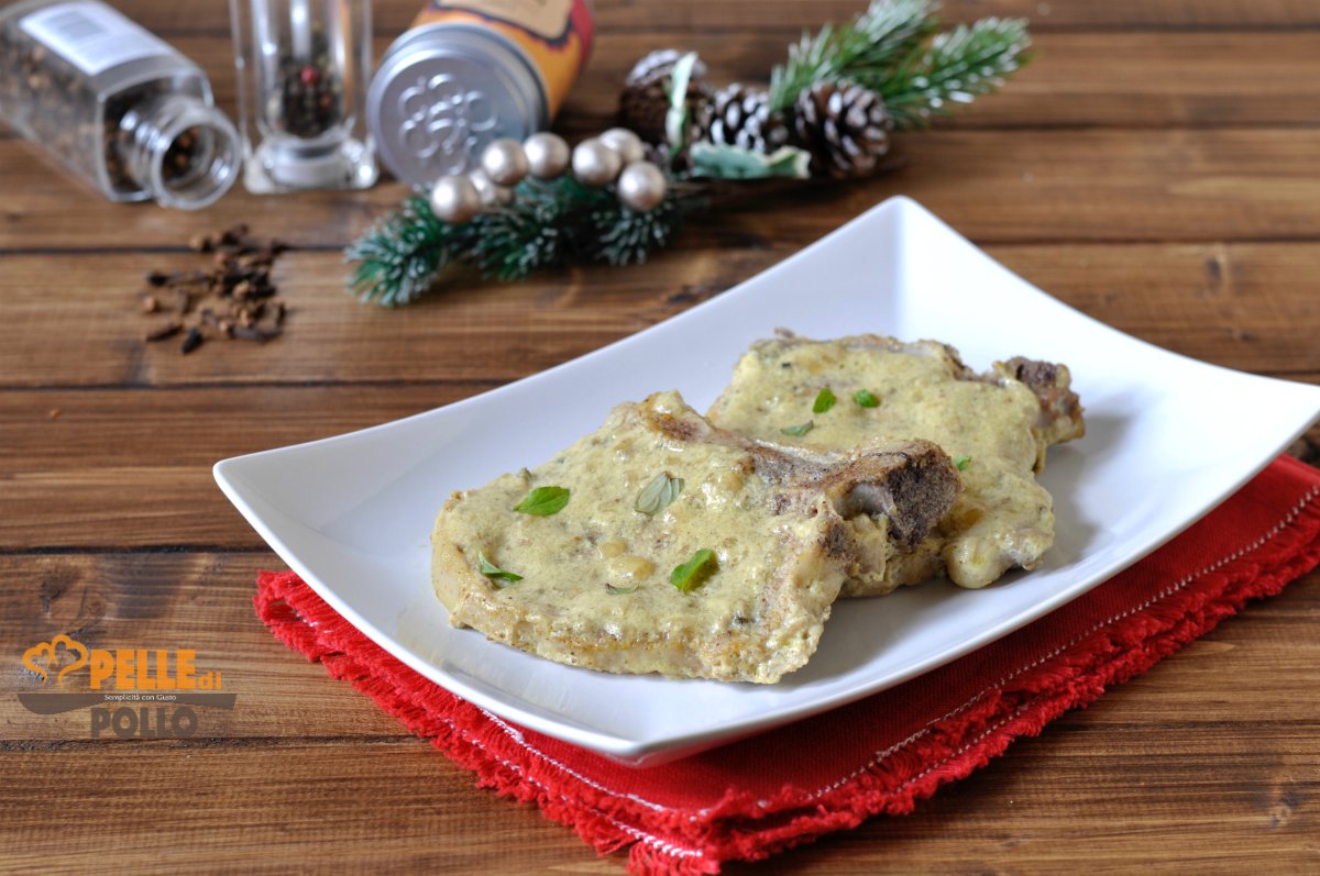 Braciole di maiale al latte e spezie