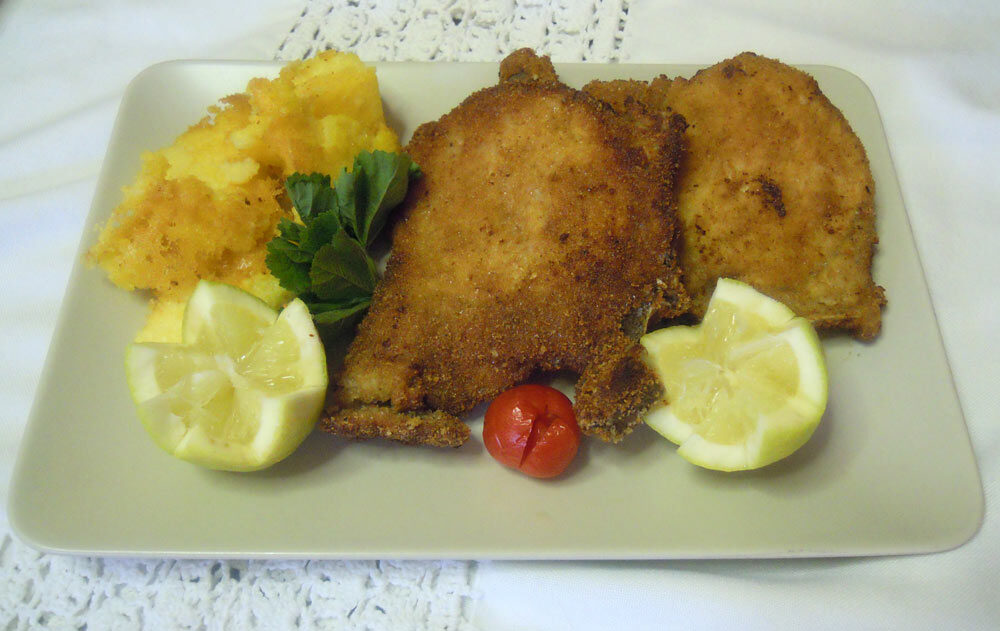 Braciole di maiale impanate