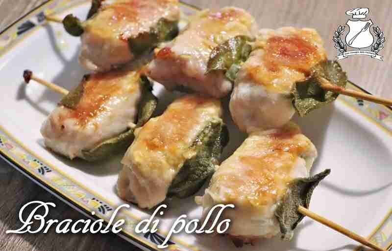 Braciole di pollo con formaggio e prosciutto