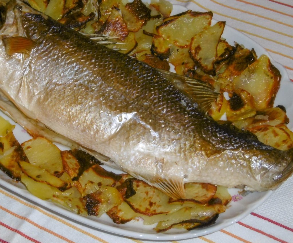 Branzino al forno con le patate