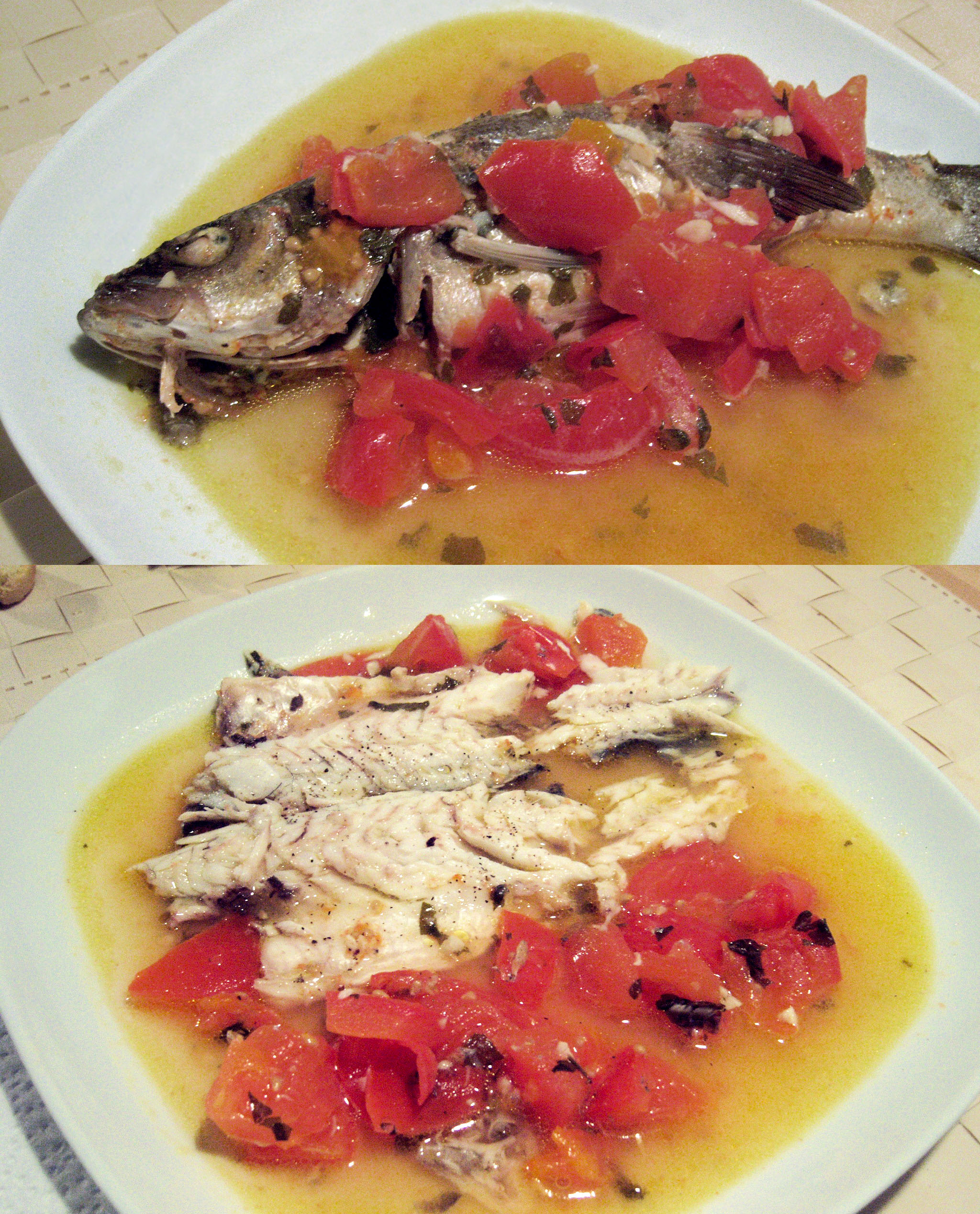 Branzino all’acqua pazza