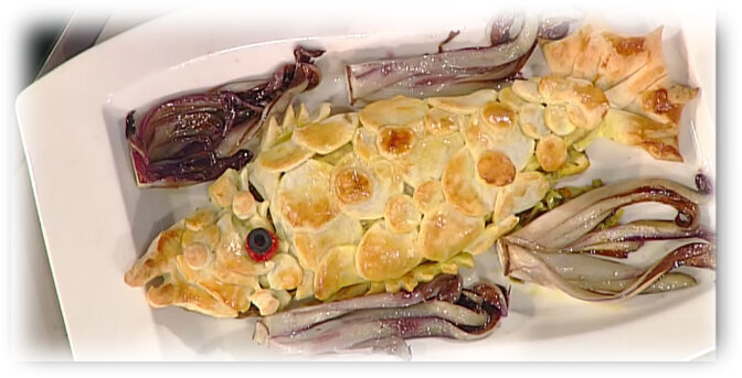 Branzino con carciofi in sfoglia di anna moroni