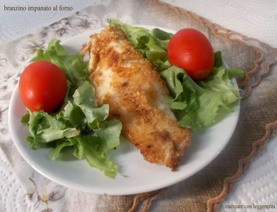 Branzino impanato al forno