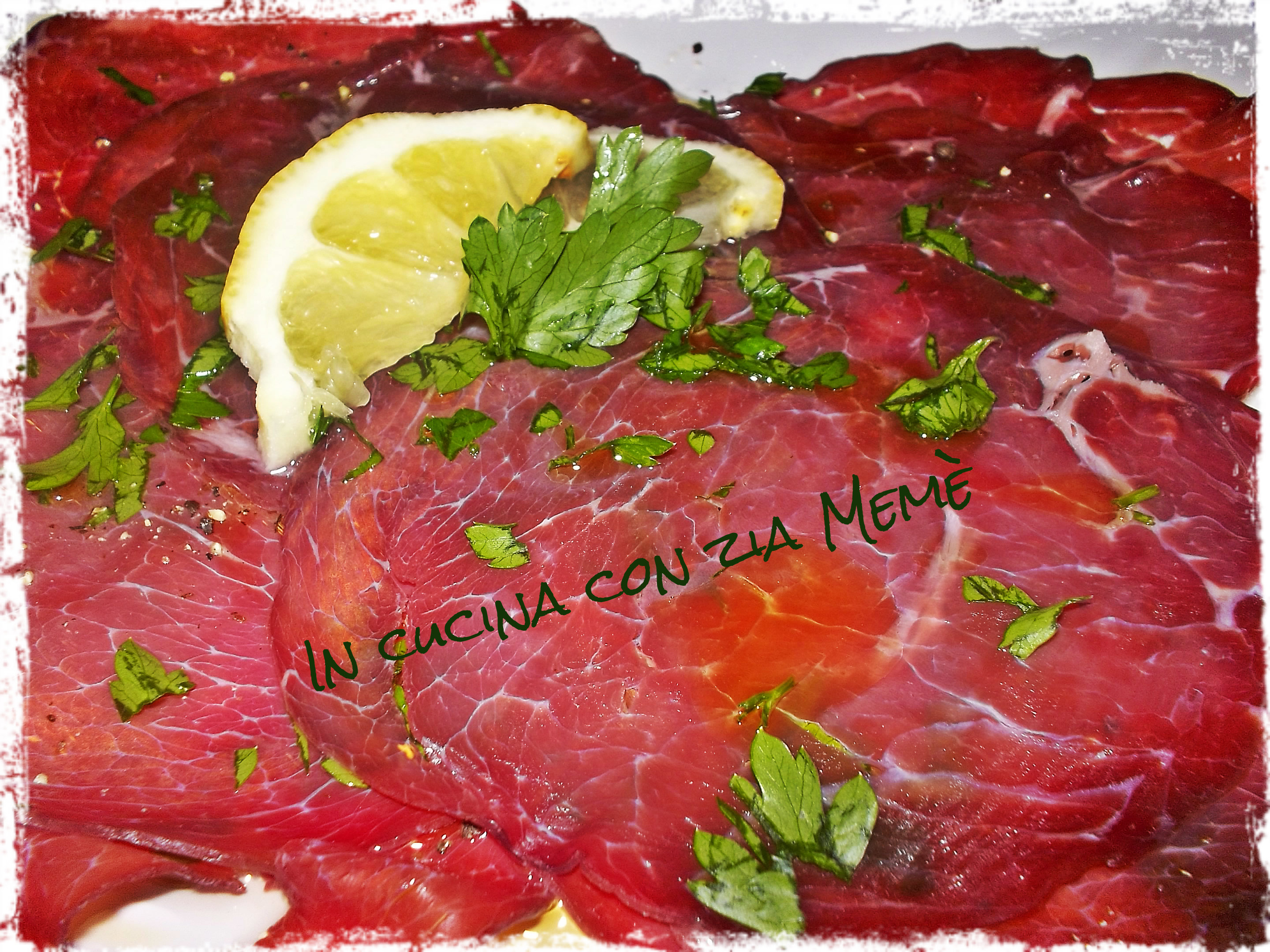 Bresaola con limone