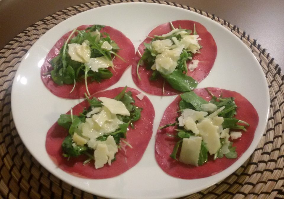 Bresaola, rucola e parmigiano